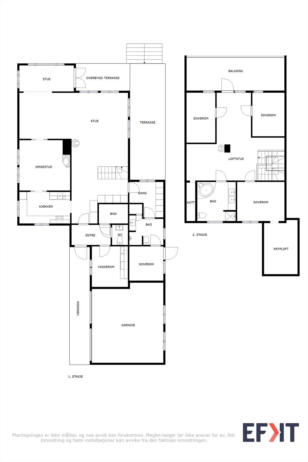 Plantegninger - Begge plan Galleribilde