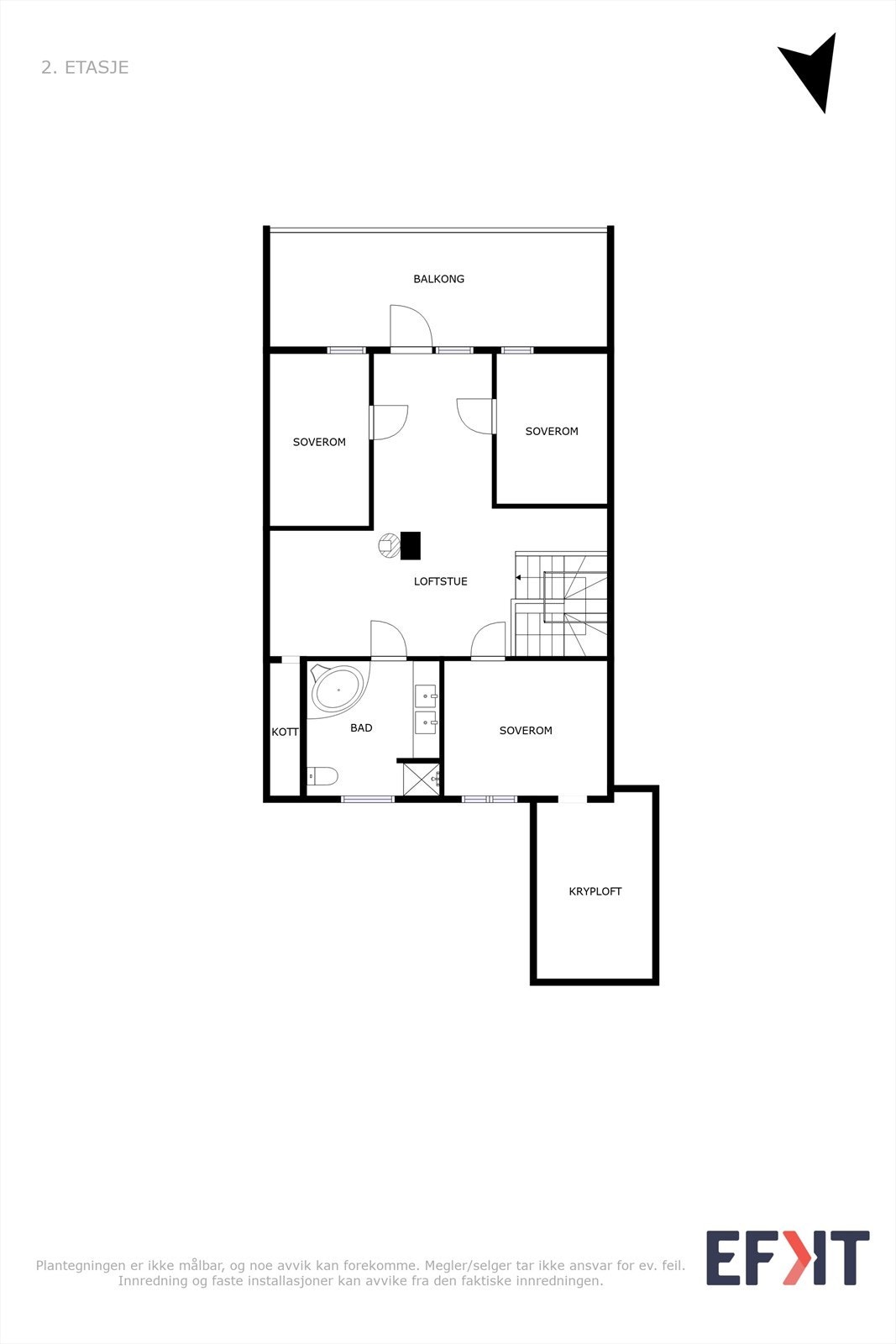 Plantegning - 2. etg. Galleribilde