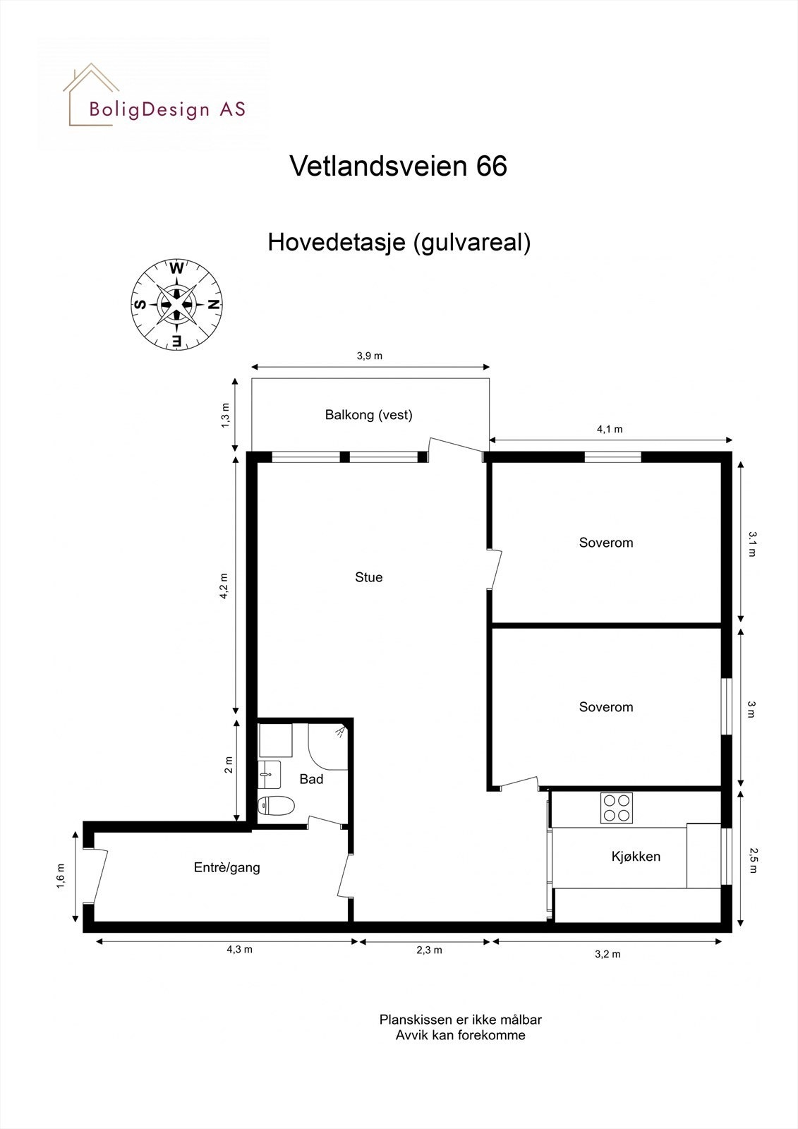 Planskisse 7. etasje Galleribilde