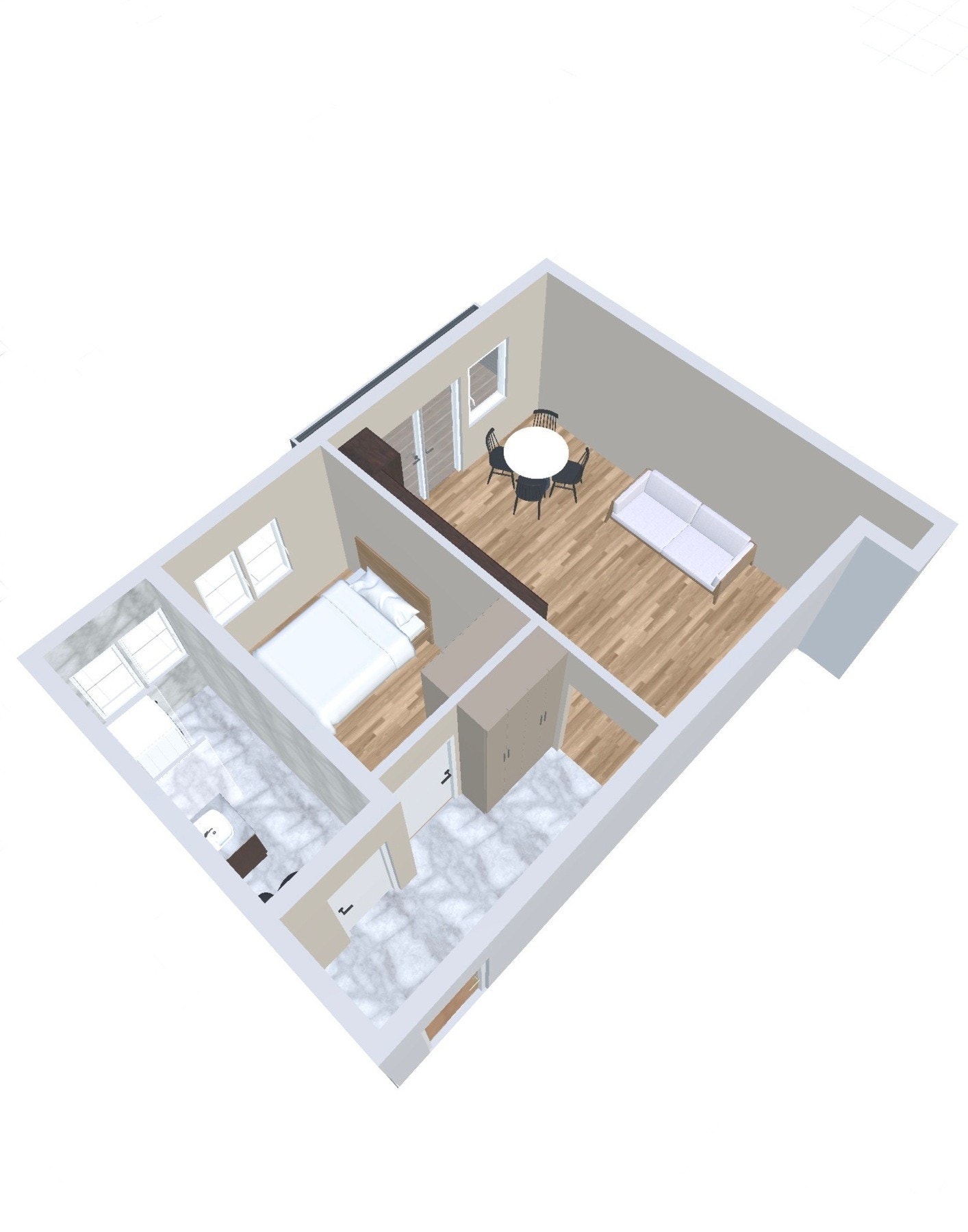 3D-plantegning Galleribilde