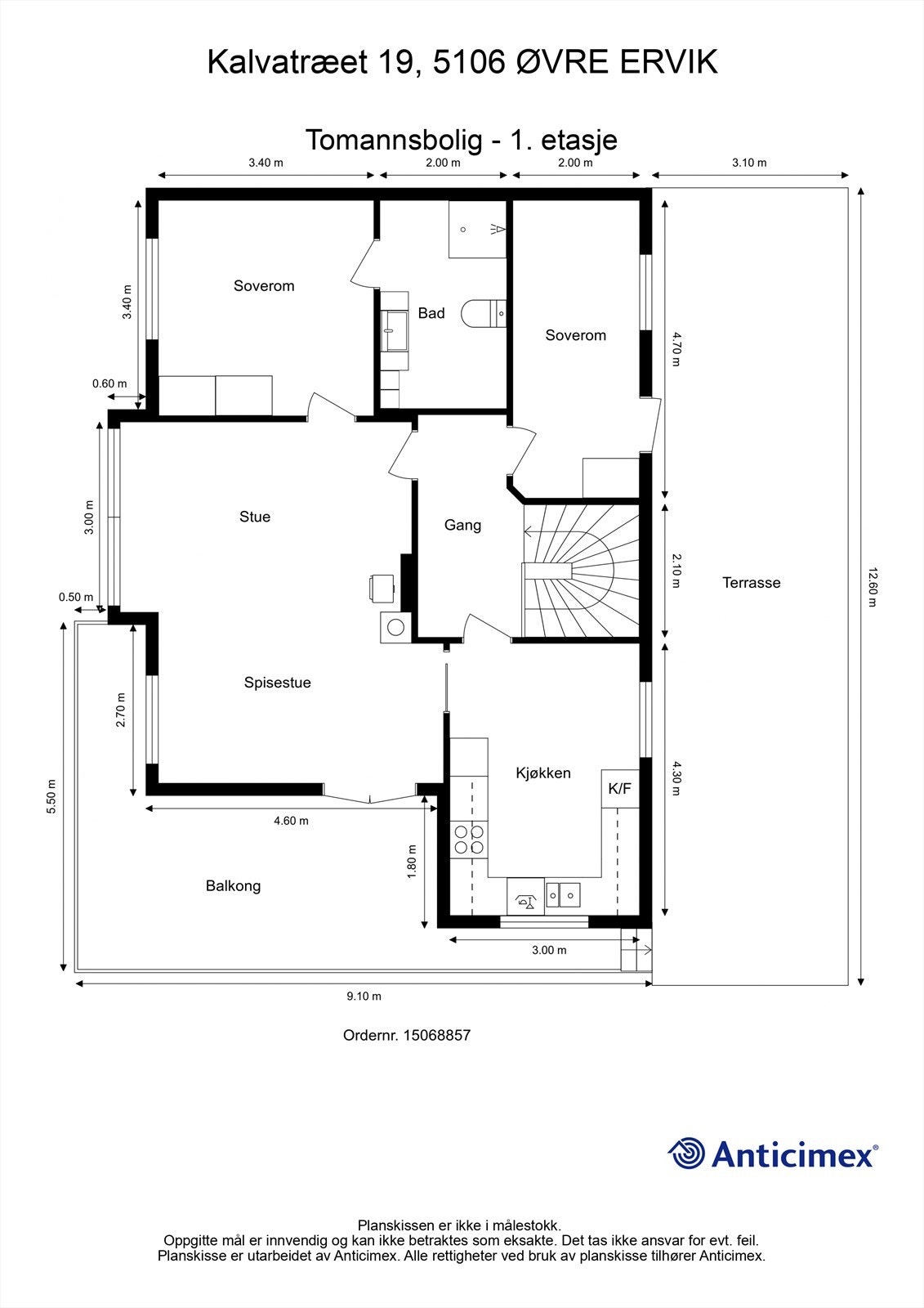 Plantegning 1.etasje Galleribilde