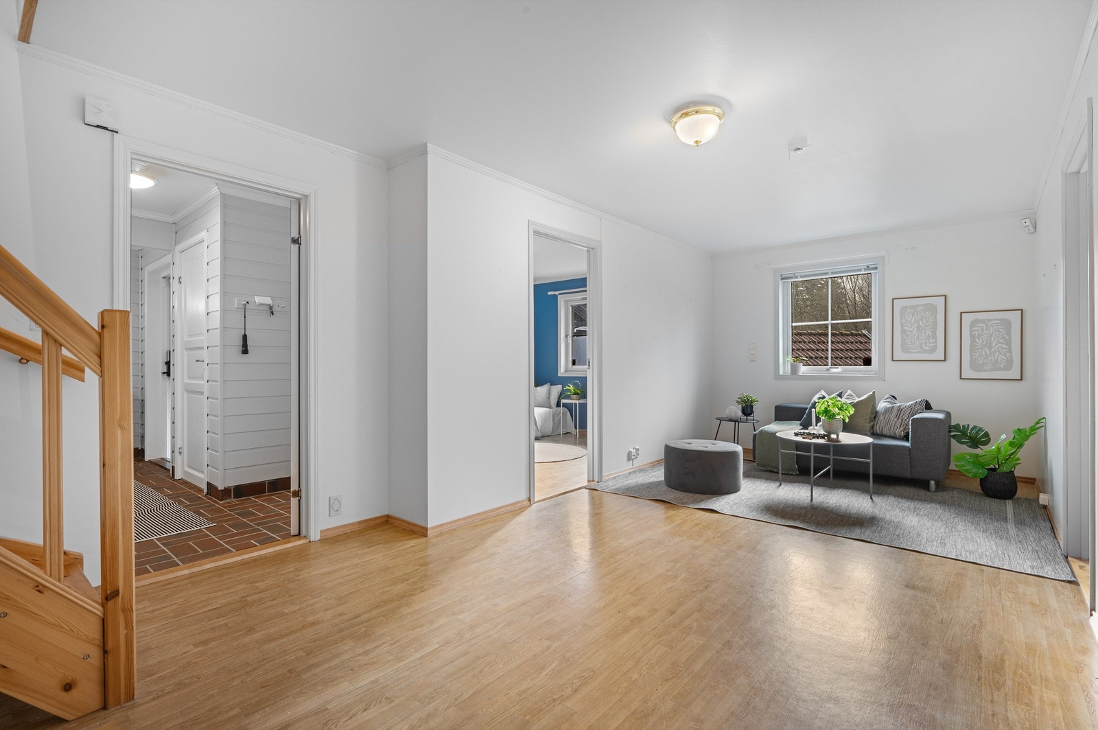 Perfekt plass til å innrede en kjellerstue. Rommet har varmekabler i gulv. Galleribilde