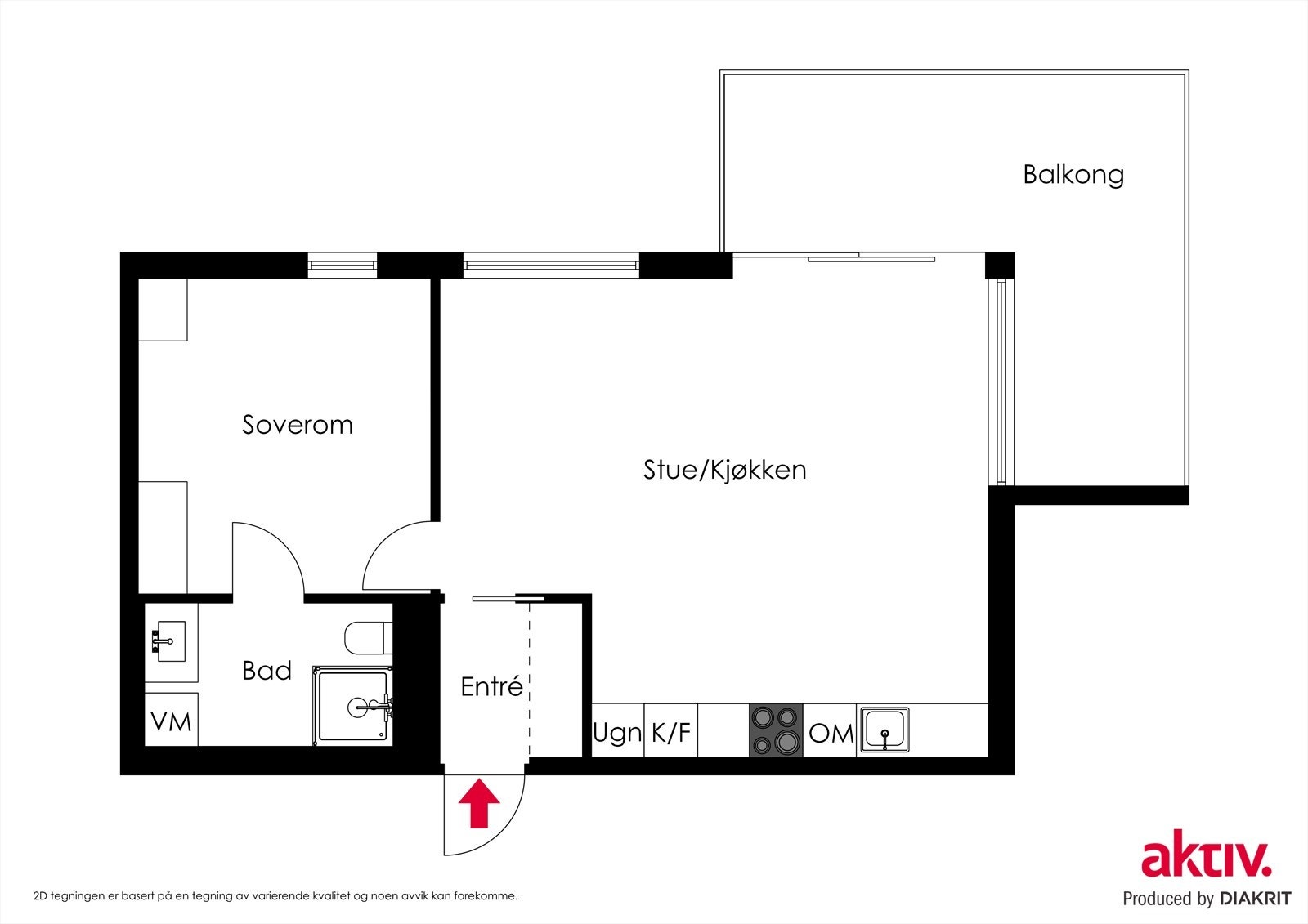 2D plantegning Galleribilde