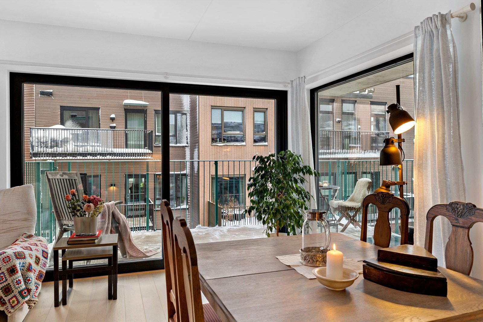 Det er vannbåren gulvvarme i boligen. Galleribilde