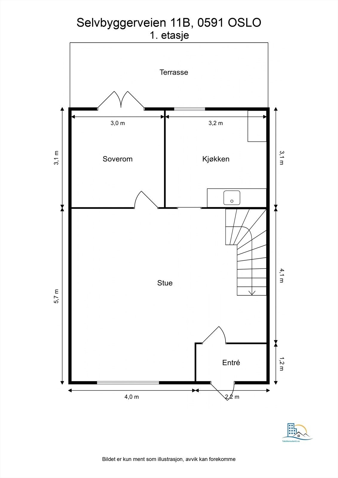 Plantegning over første etasje Galleribilde