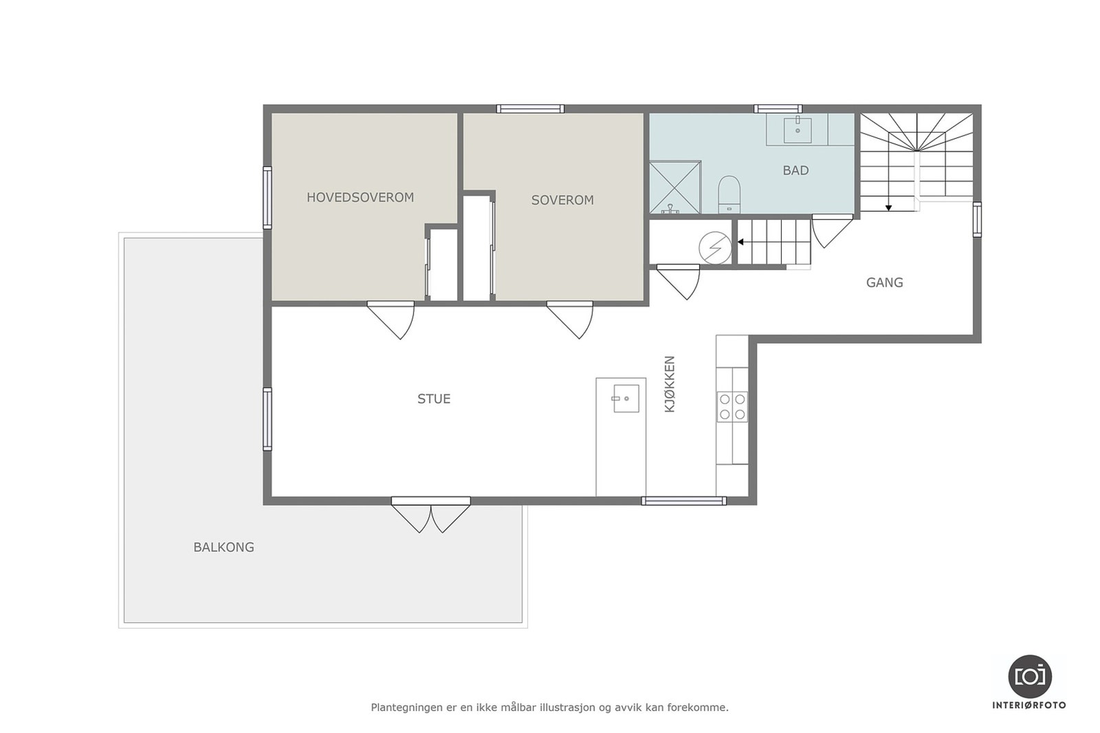 Planskisse 2. etg. Galleribilde