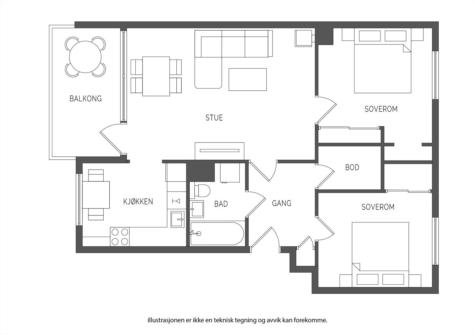 Plantegning Galleribilde