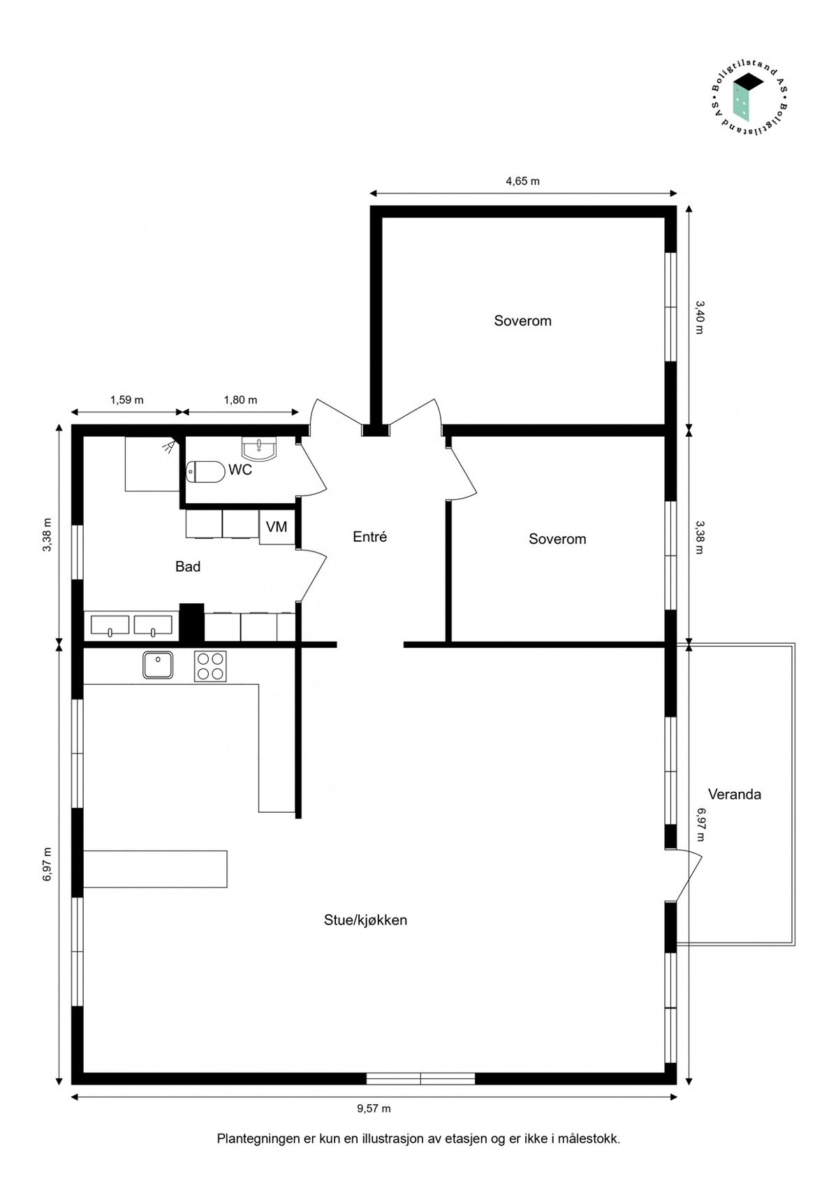 Plantegning Galleribilde