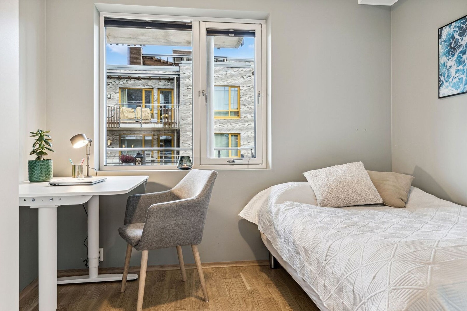 Det andre soverommet måler 8 kvm. Galleribilde