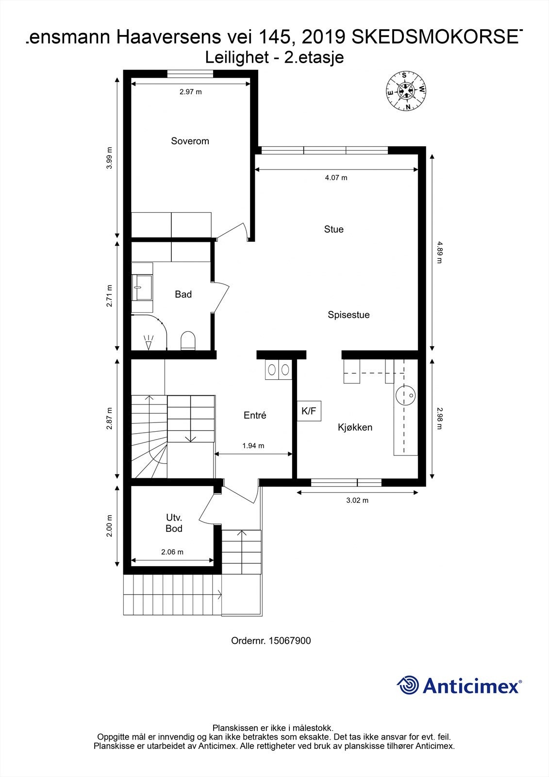 Plantegning 2.etasje Galleribilde