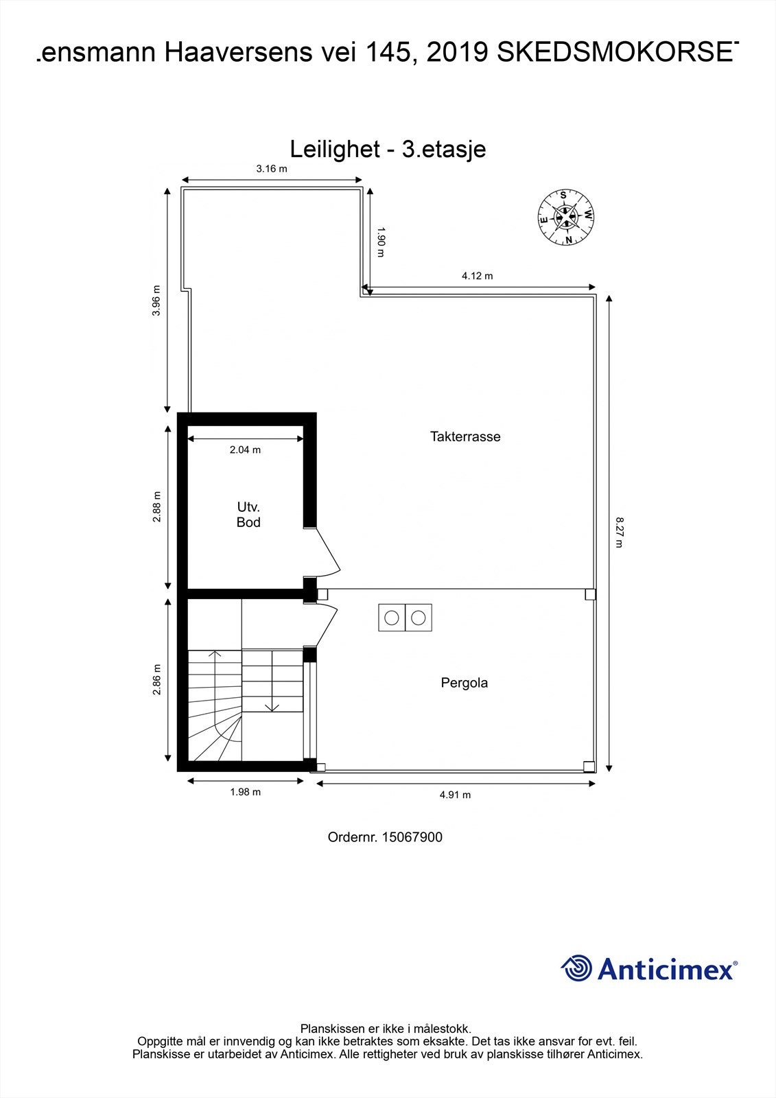 Plantegning 3.etasje Galleribilde