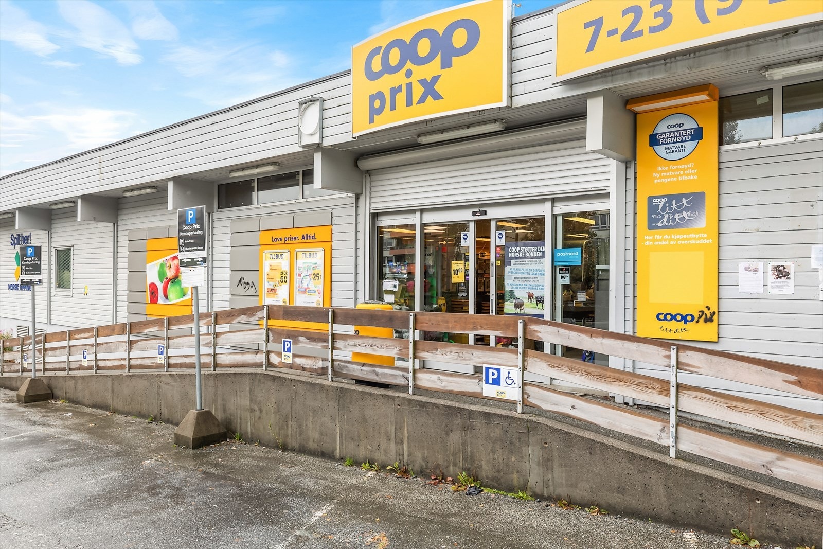 Dagligvarebutikk som ligger internt i borettslaget Galleribilde