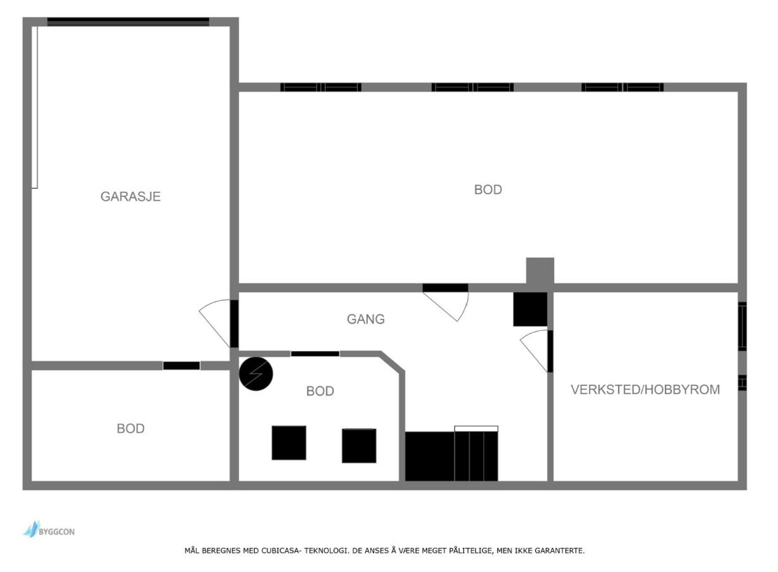 Plantegning u. etasje Galleribilde