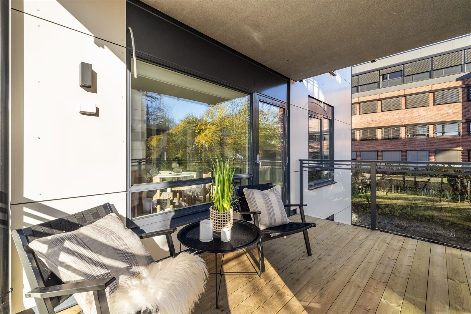 Balkong fra kjøkken ligger mot sydvest Galleribilde