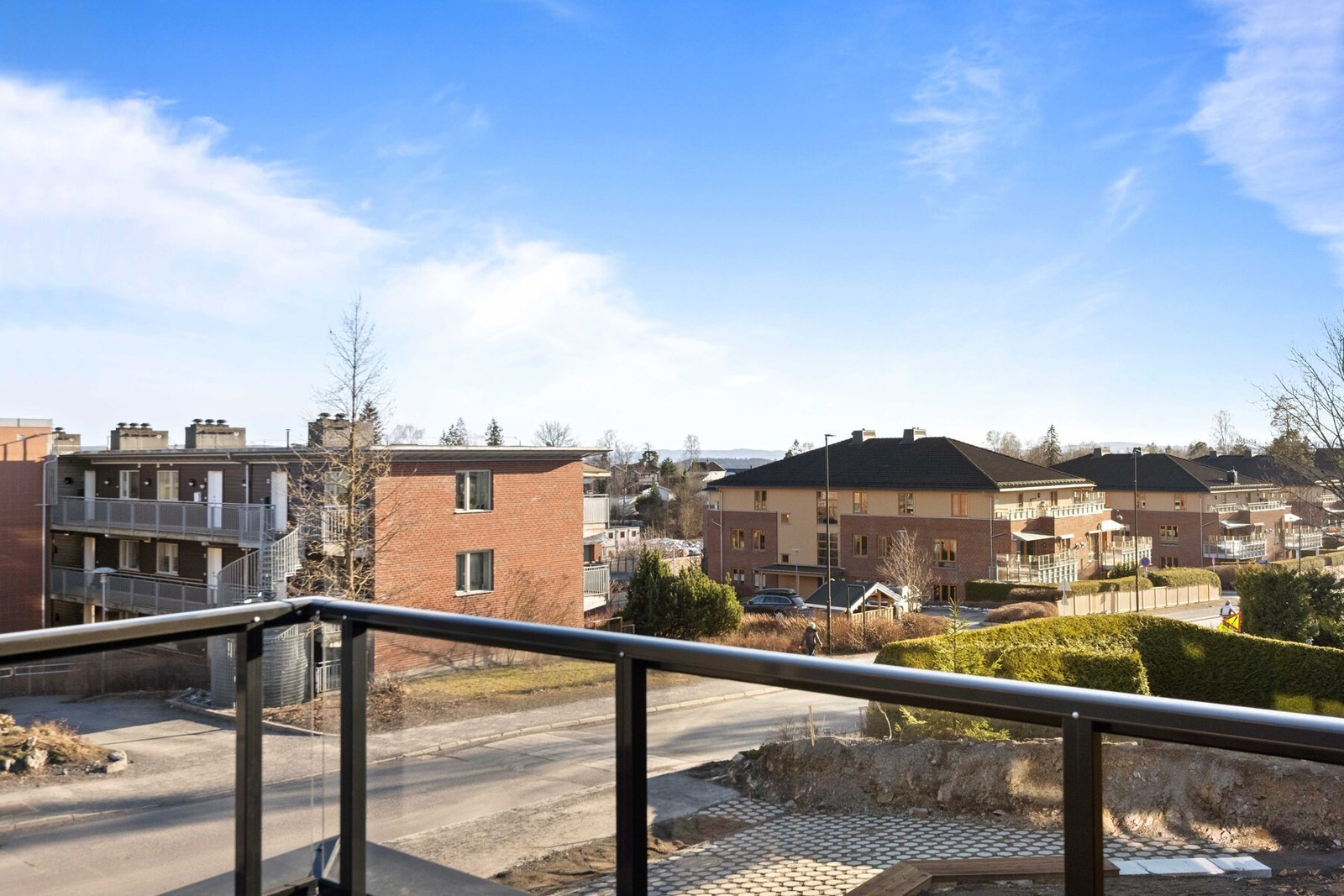 Utsikt fra terrassen. Galleribilde