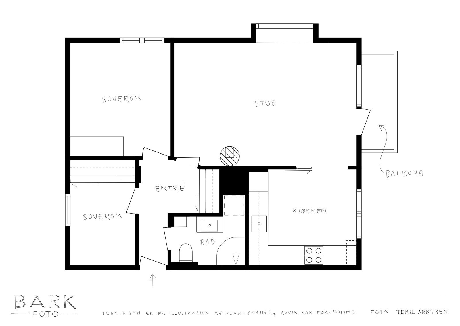 Plantegning 2. etasje Galleribilde