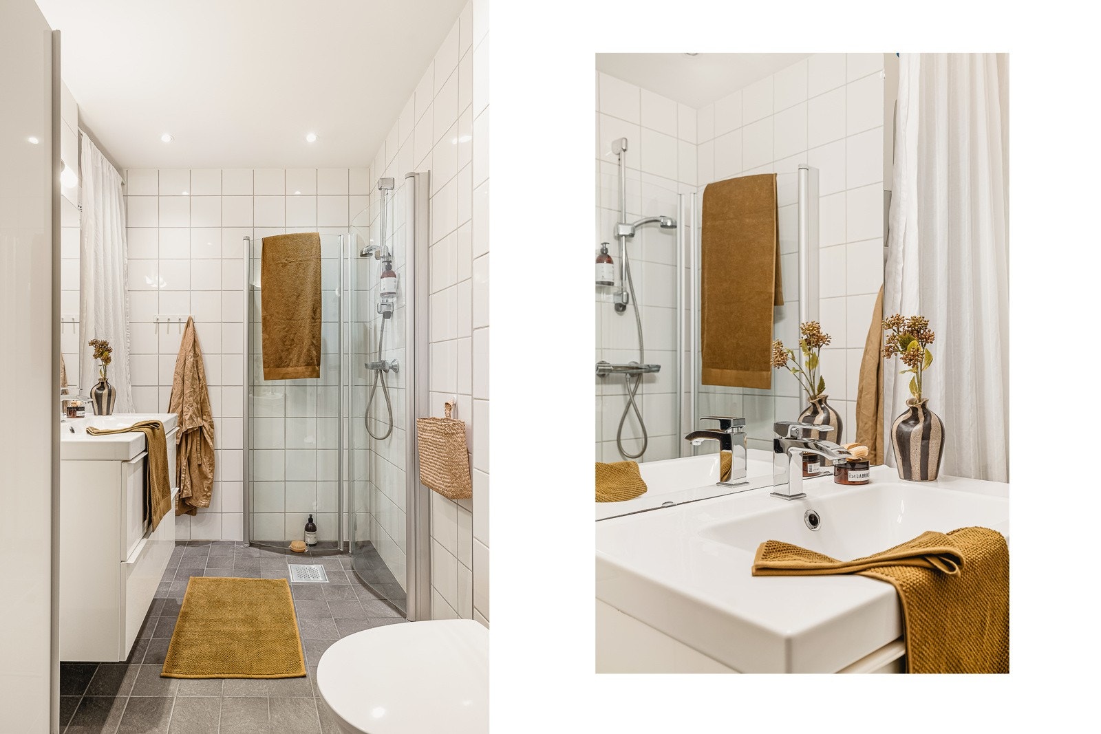 Badet er også pusset opp i 2010 av fagfolk og har innfelte downlights og varmekabler i gulv. Opplegg for vaskemaskin er det også. Galleribilde