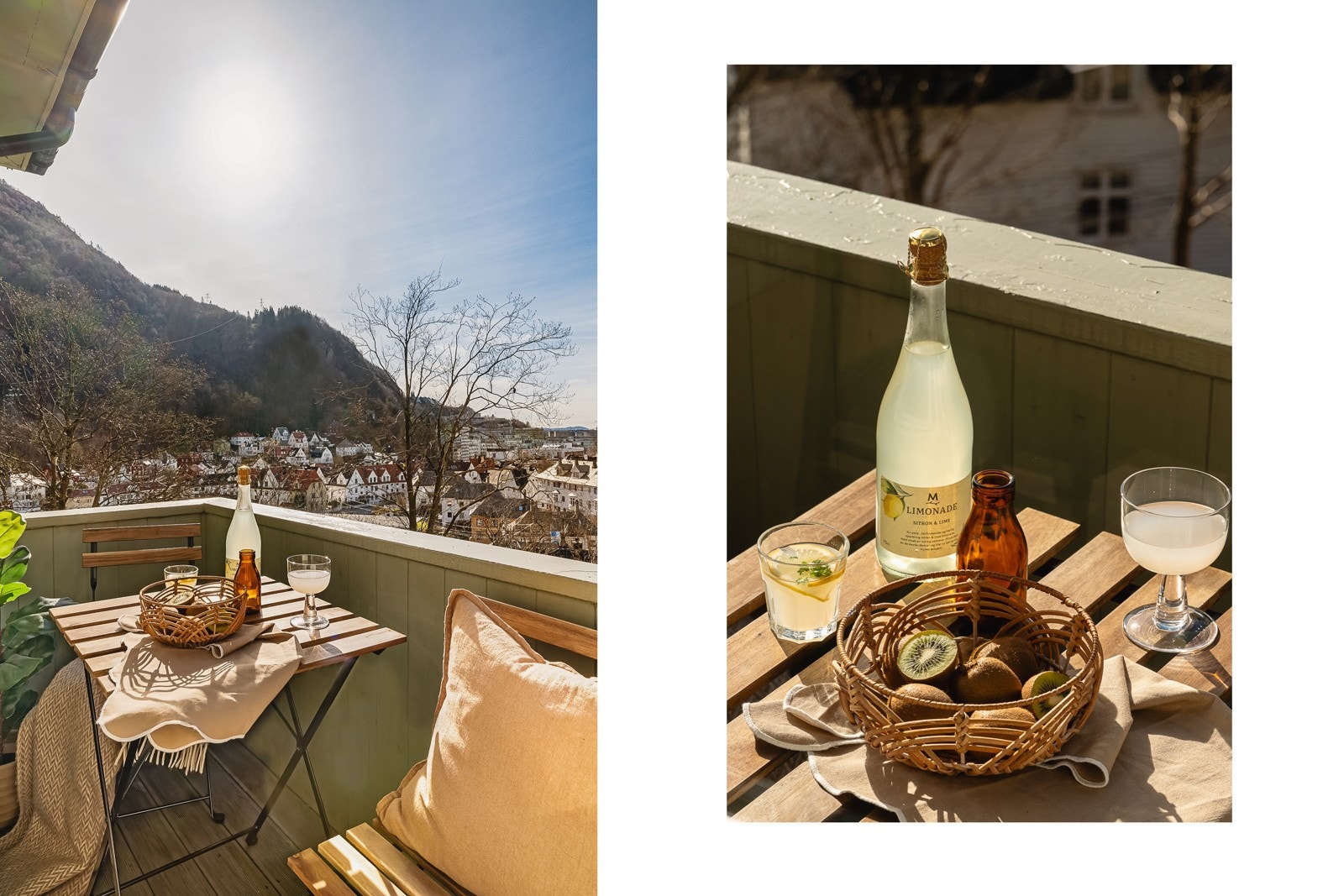 Ny balkongdør og vindu på siden fra 2020. Her kan du nyte solen utover dagen i rolige omgivelser. Galleribilde