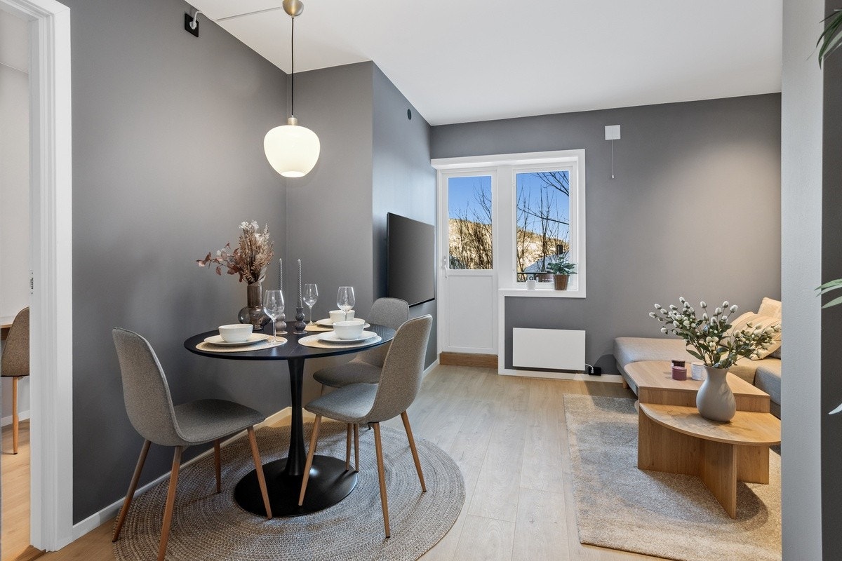 Spisestue og tv vegg Galleribilde