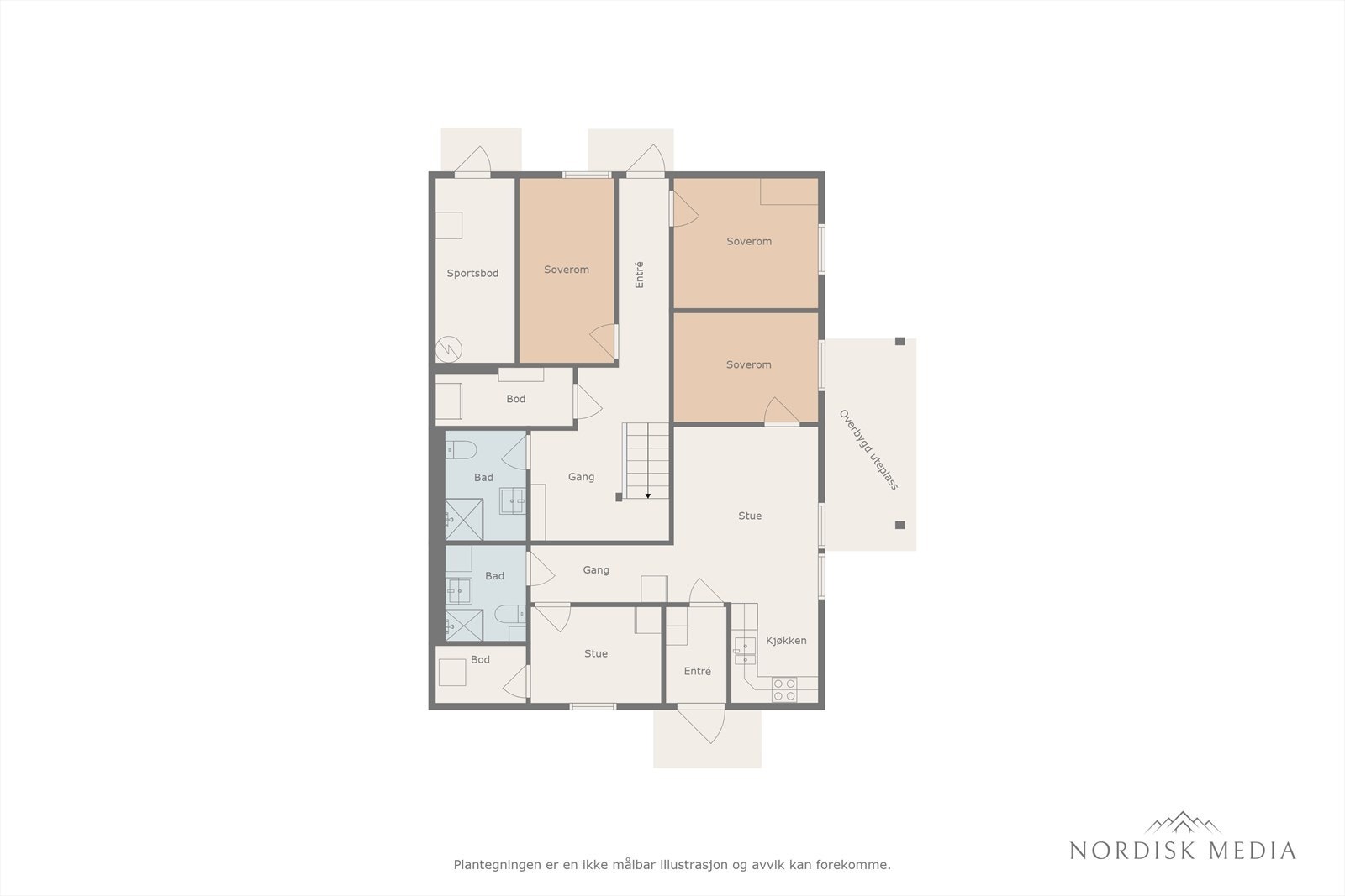 Plantegning Galleribilde