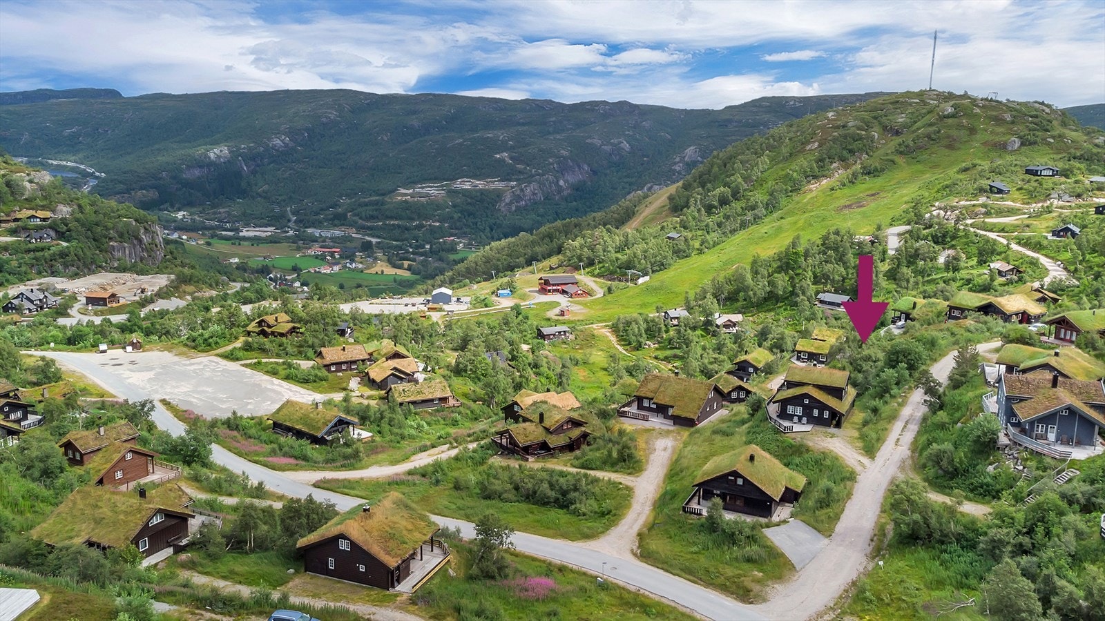 Dronebilder fra området Galleribilde