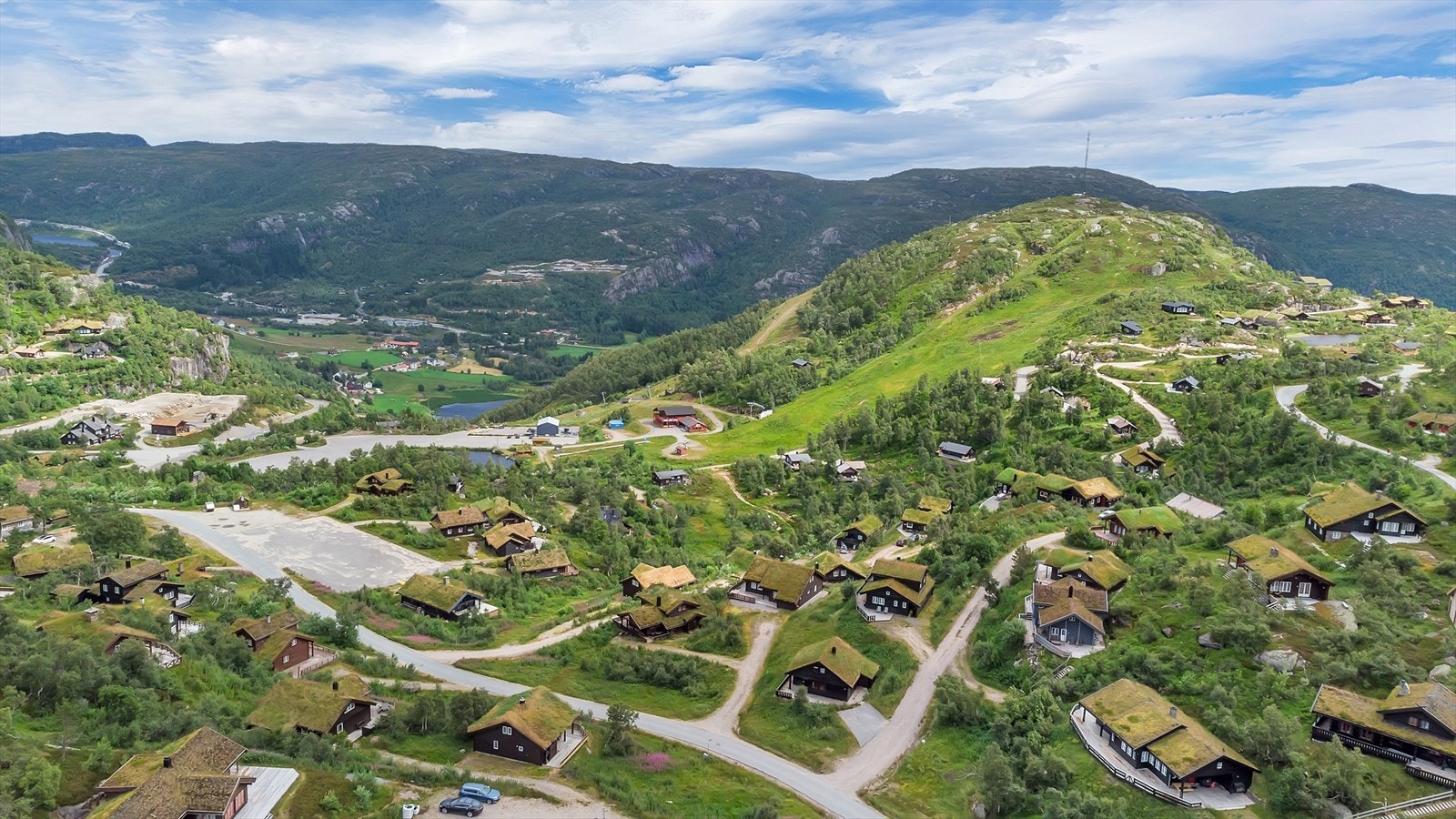 Dronebilder fra området Galleribilde