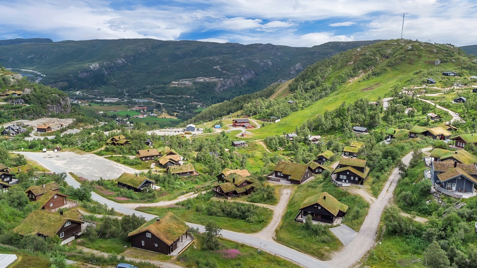 Dronebilder fra området Galleribilde