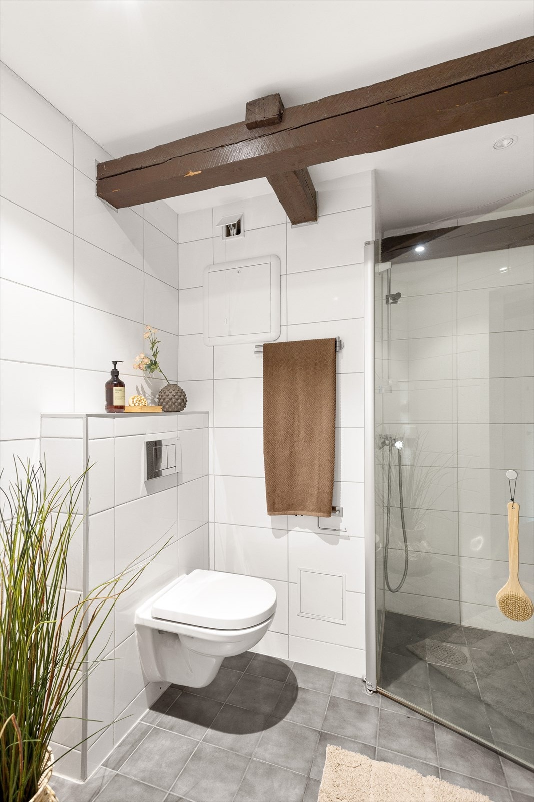 Opplegg for vaskemaskin. Naturlig avtrekk. Galleribilde