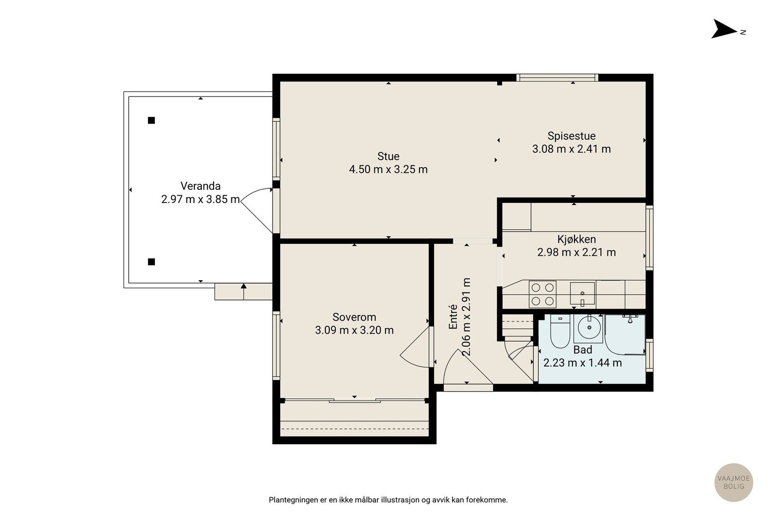 Gjør deg kjent med boligens planløsning Galleribilde