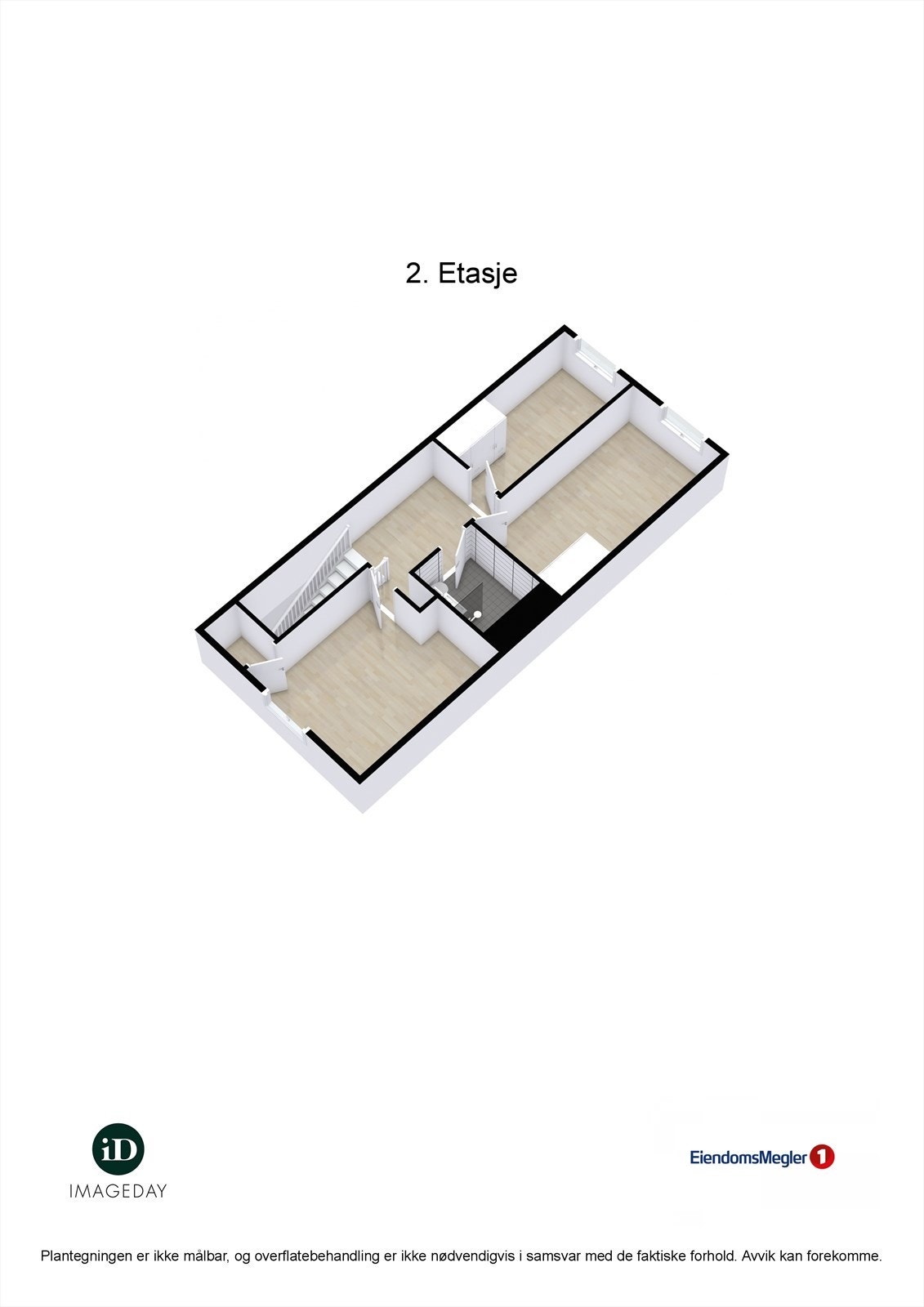 3D plantegning av 2. Etasje. Galleribilde