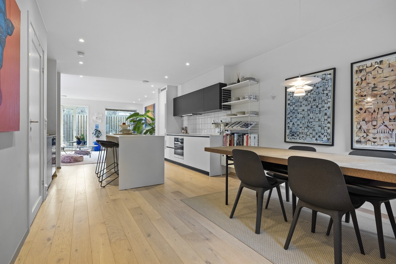 Stue/spisestue Galleribilde