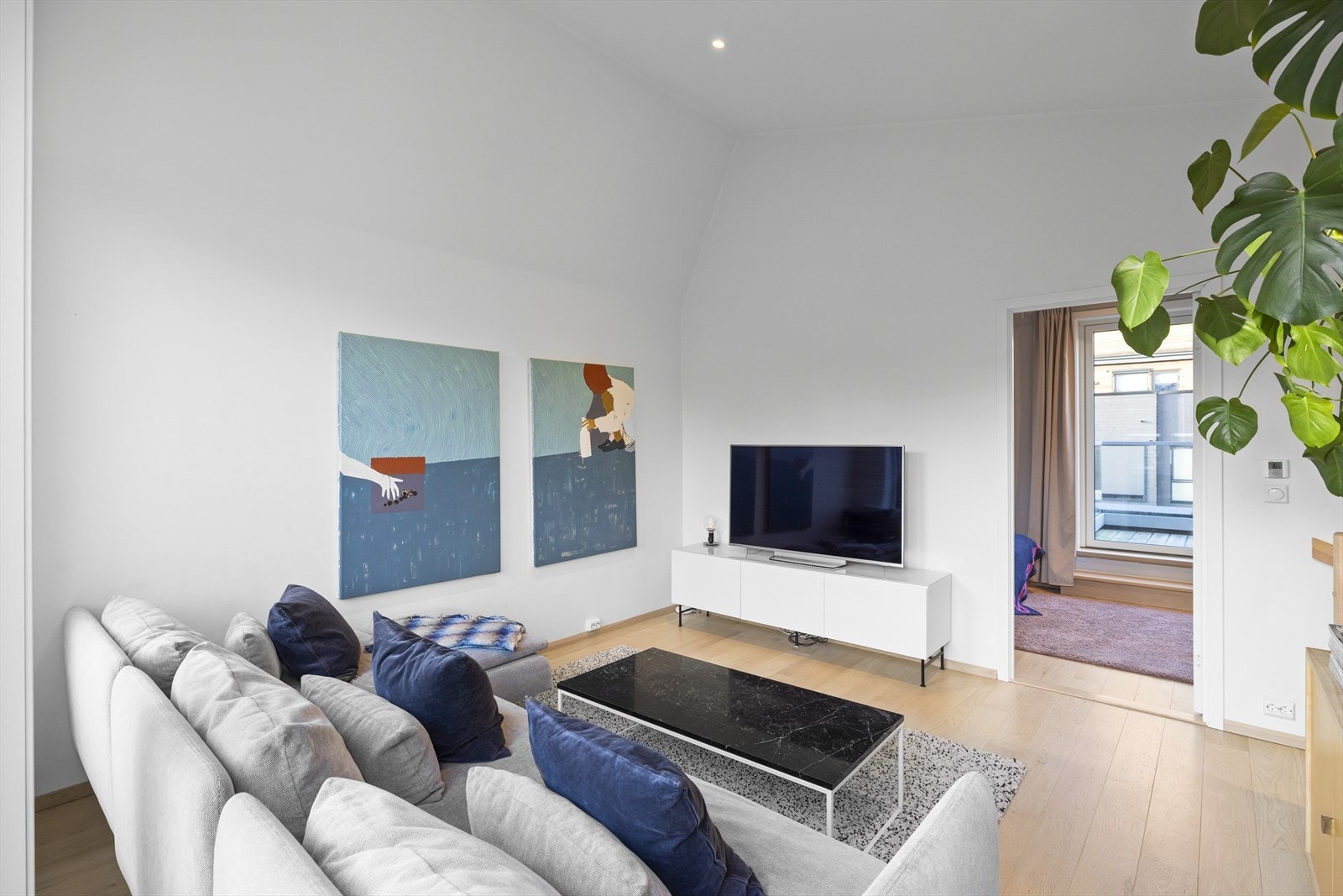 Stue med adkomst til soverom Galleribilde