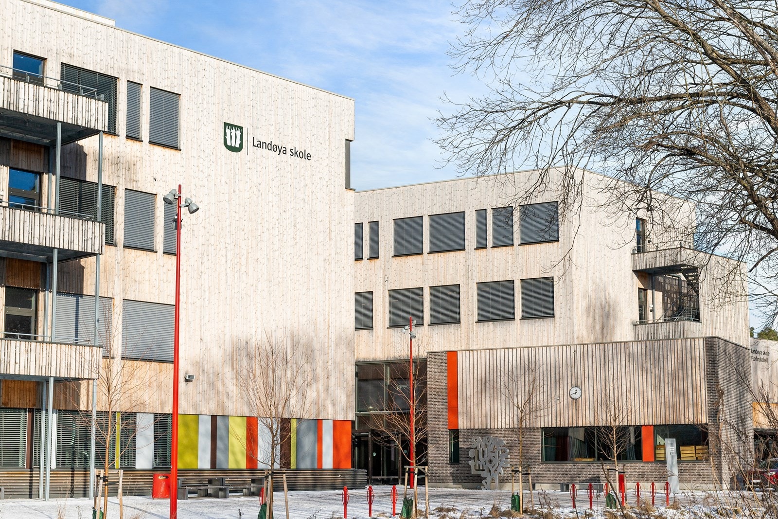 Boligen sokner til Landøya ungdomsskole som ligger få minutter unna Nesbukta Galleribilde