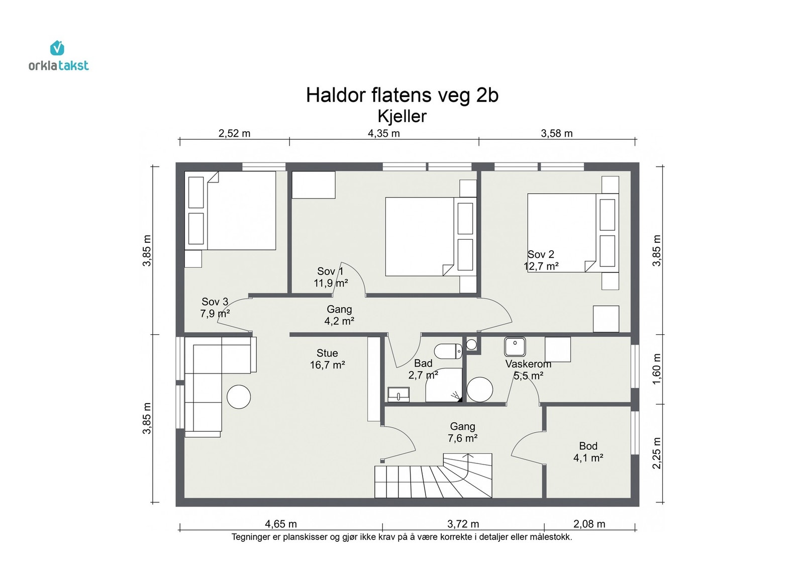Planskisse Galleribilde