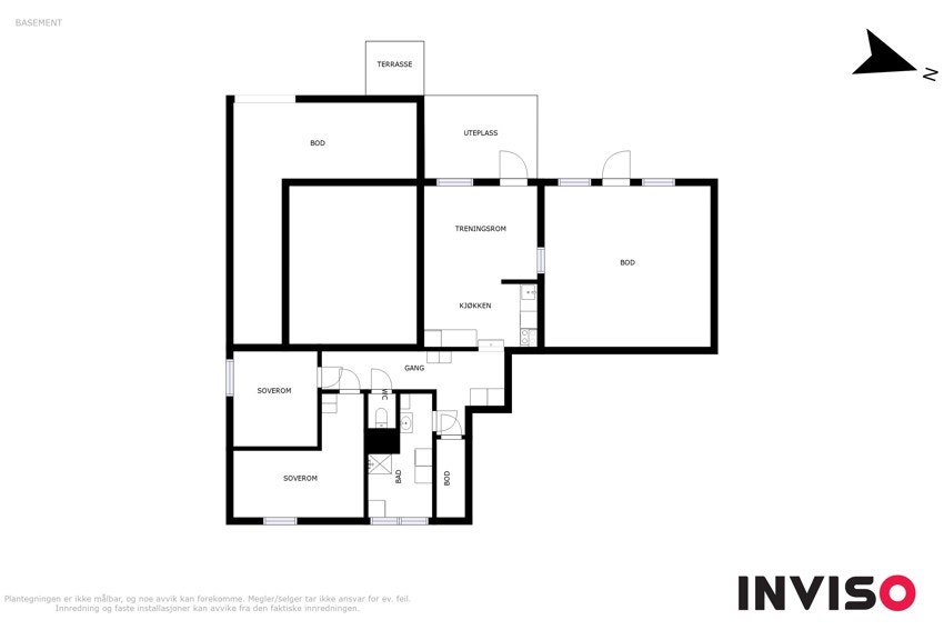 2D plan av sokkeletg. Galleribilde