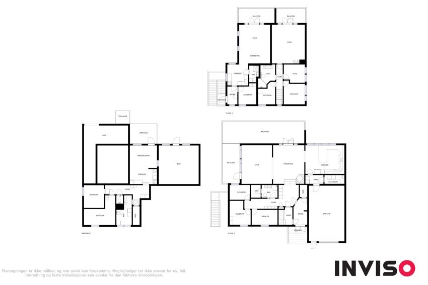 2D plan av alle etg. Galleribilde