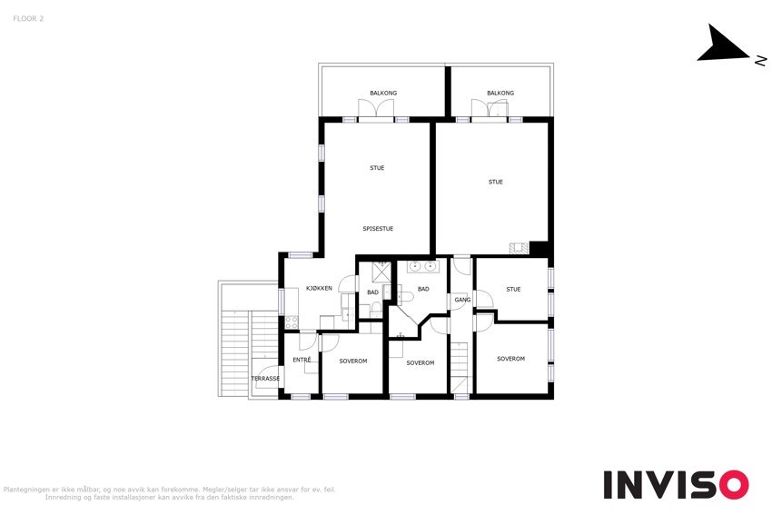 2D plan av 2.etg. Galleribilde