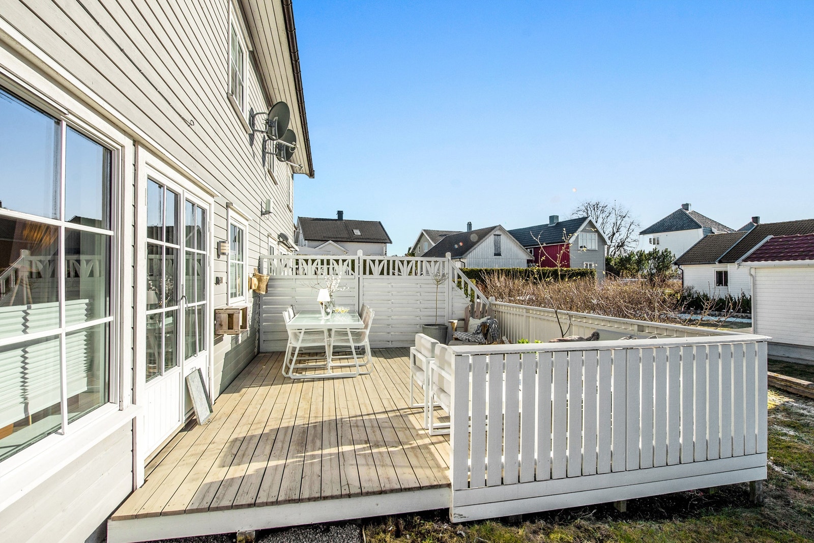 Terrasse med sydvendt beliggenhet Galleribilde