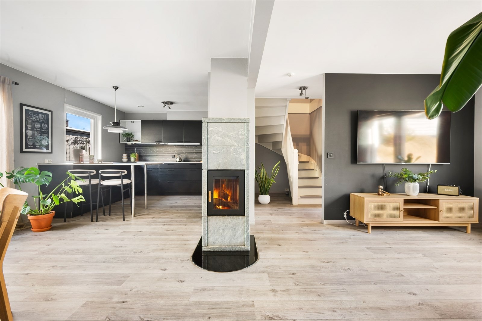Her får du rekkehusidyll i rolige og hyggelige omgivelser. Galleribilde