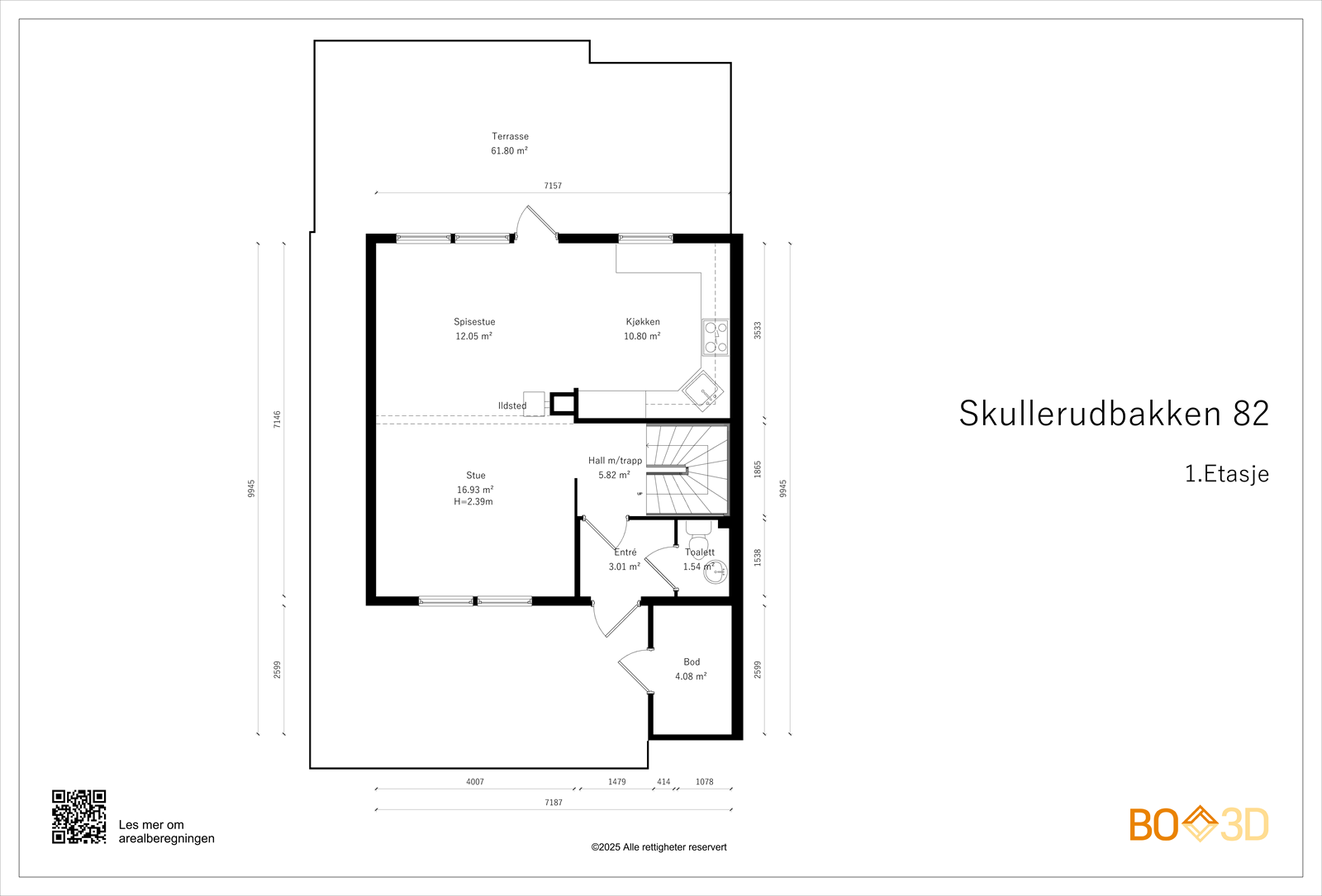 Plantegning 1. etasje. Galleribilde