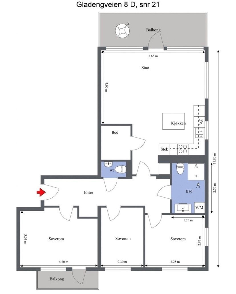 Plantegning Galleribilde