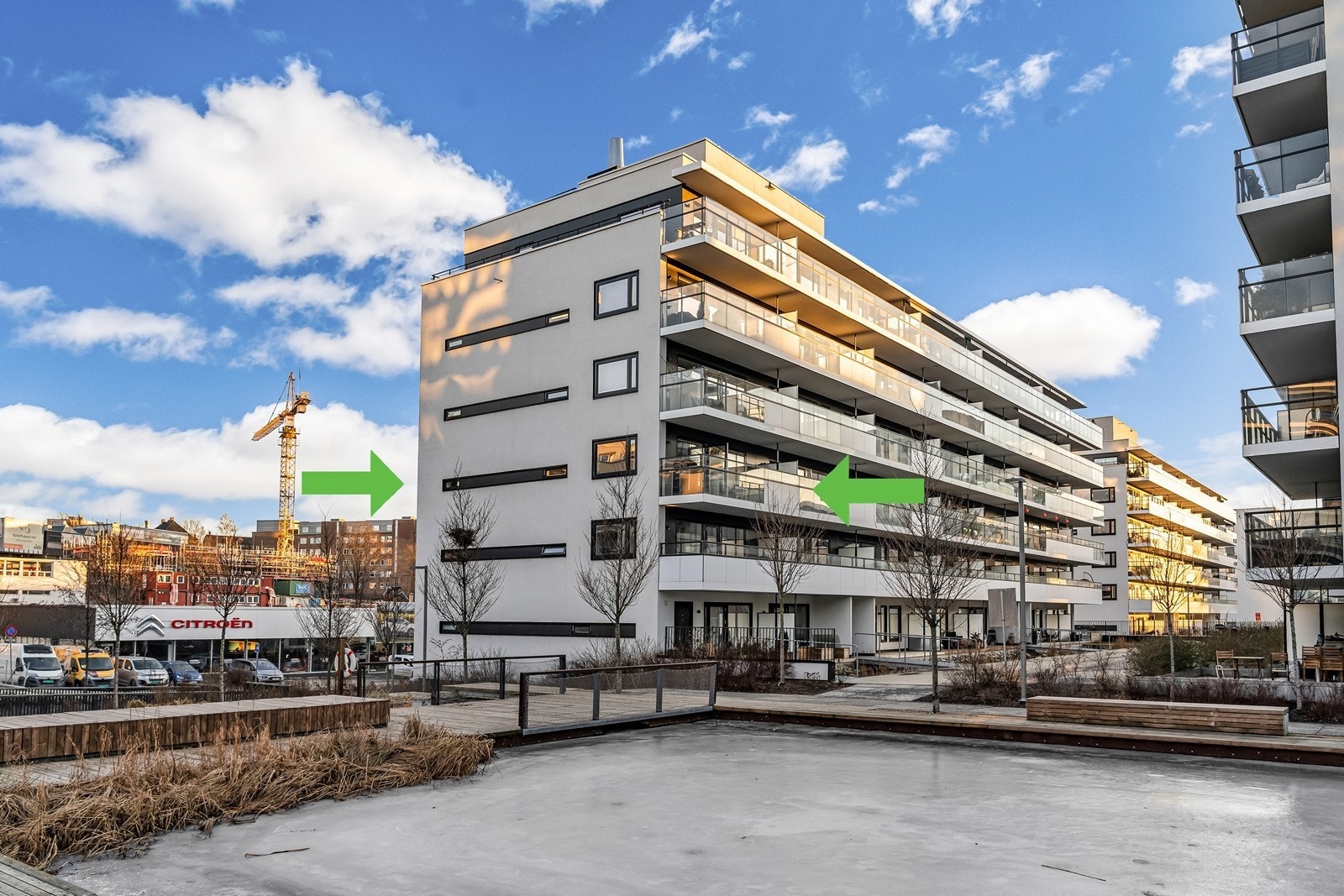 Fasade - leiligheten ligger i 3.etasje Galleribilde