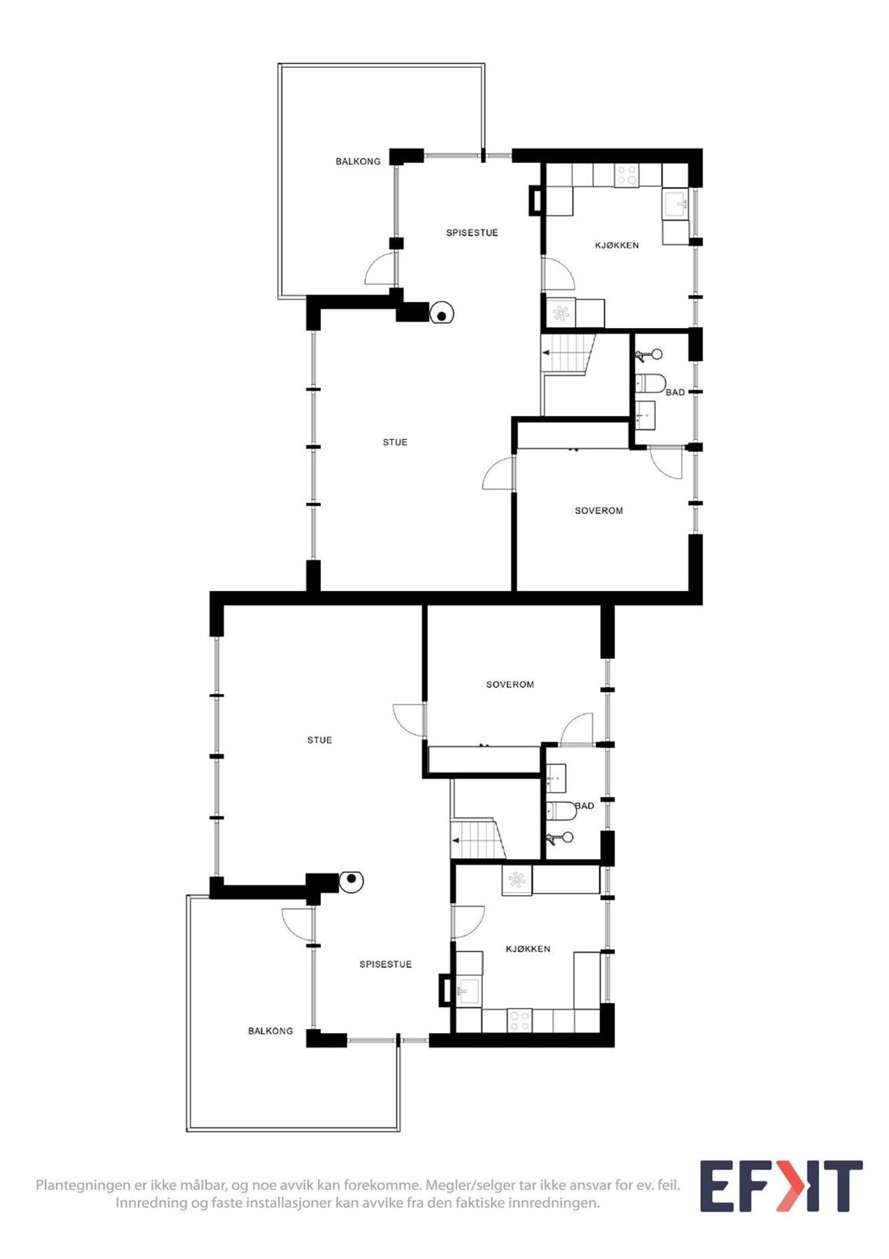 Plantegning 1 etasje. Galleribilde