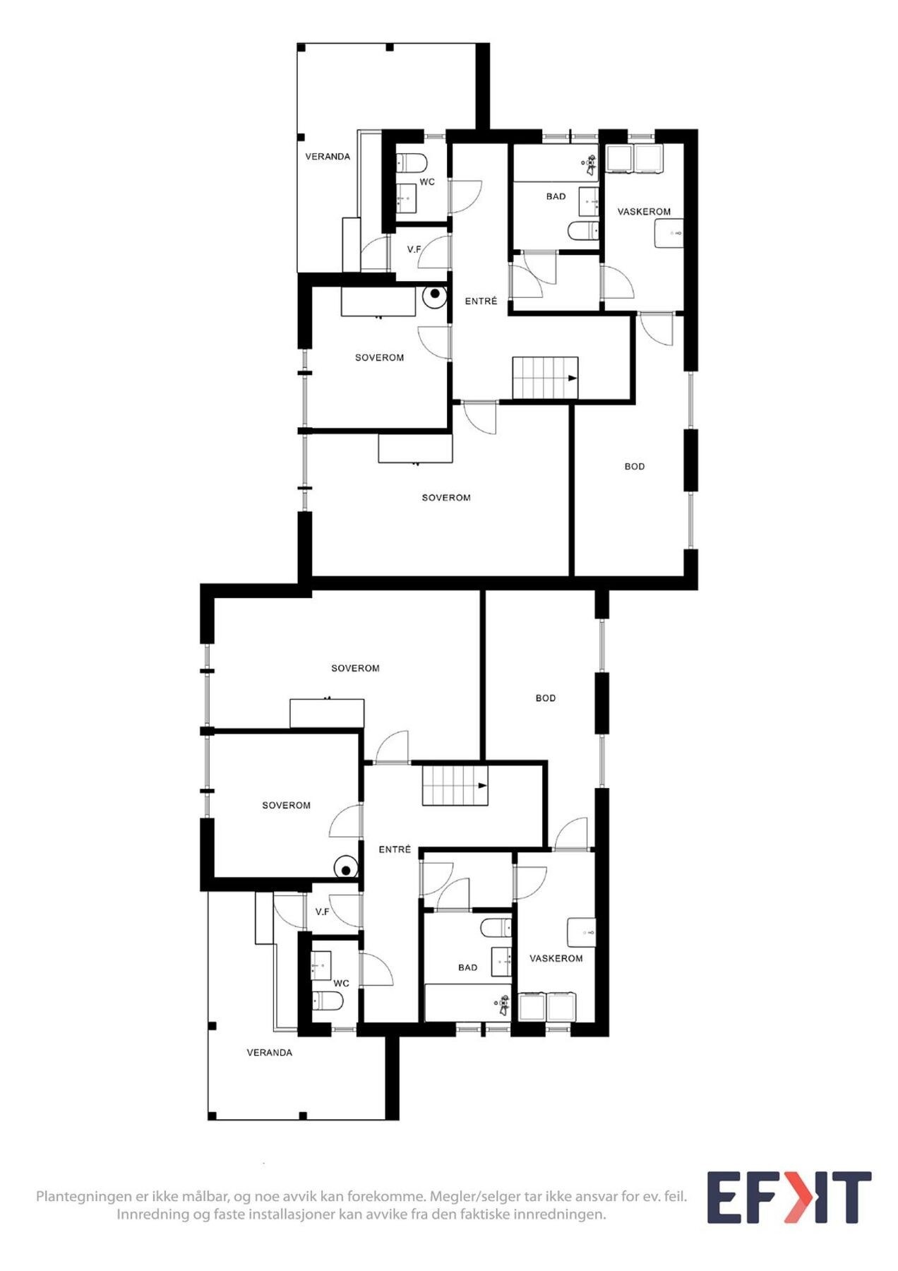 Plantegning underetasje. Galleribilde