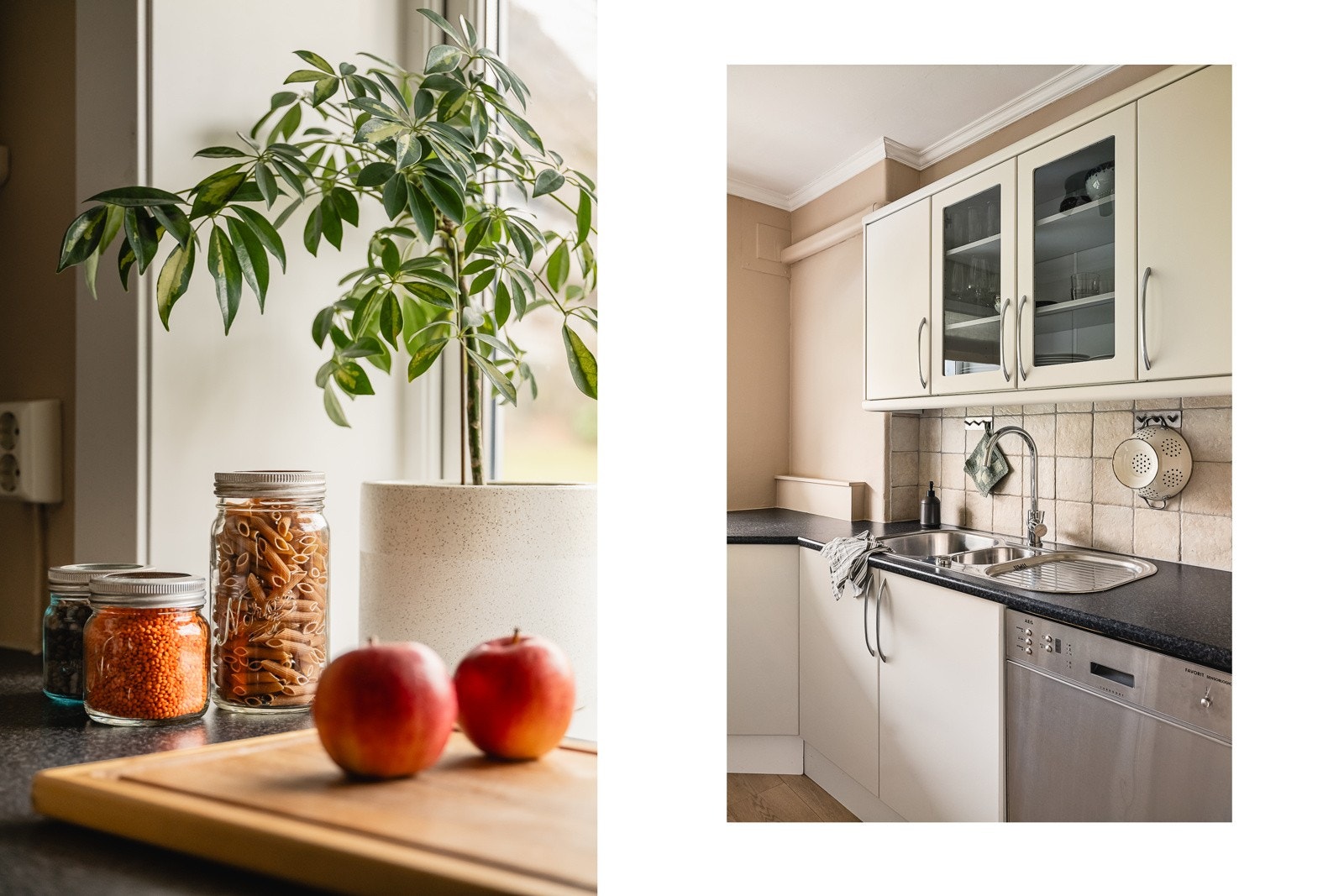 - Kjøkkenets hvitevarer, herunder stekeovn med keramisk platetopp, oppvaskmaskin og frittstående kjøleskap medfølger - Galleribilde