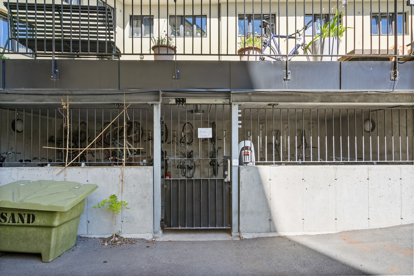 Felles sykkelparkering for beboerne Galleribilde