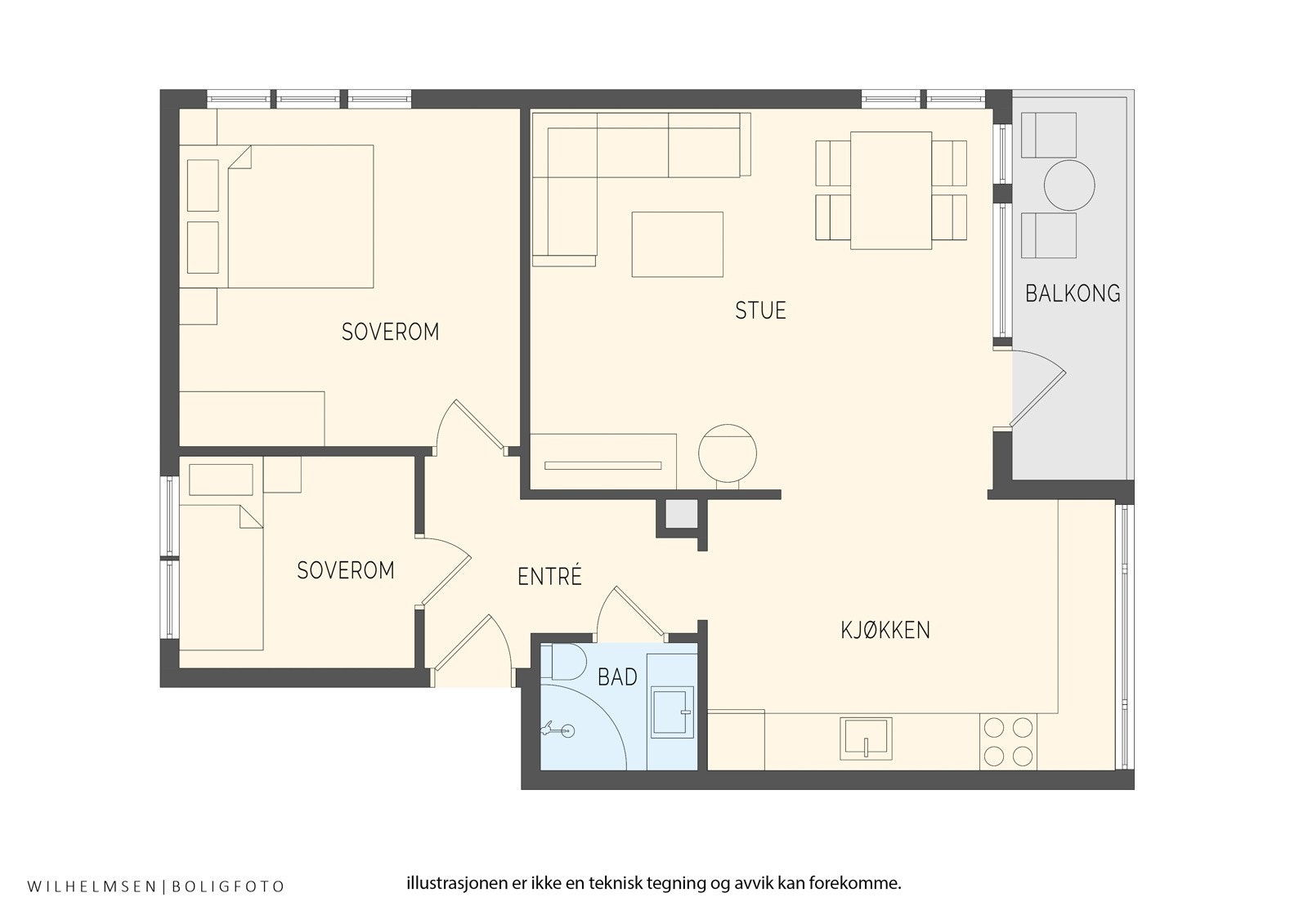 Plantegning Galleribilde