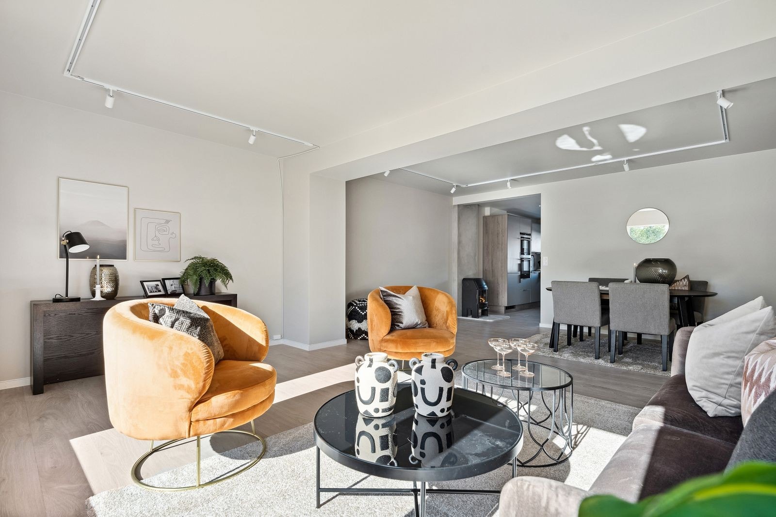 Stuen er på 36 m² Galleribilde