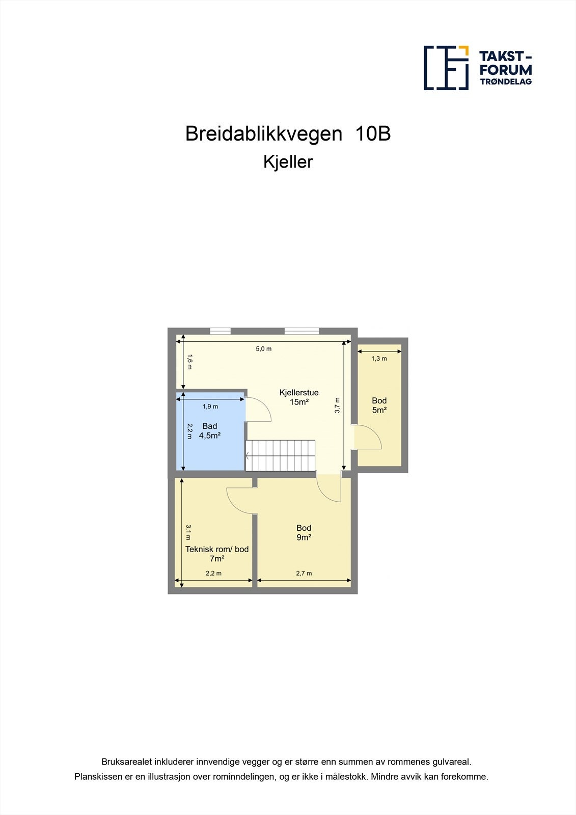 Planskisse kjeller Galleribilde