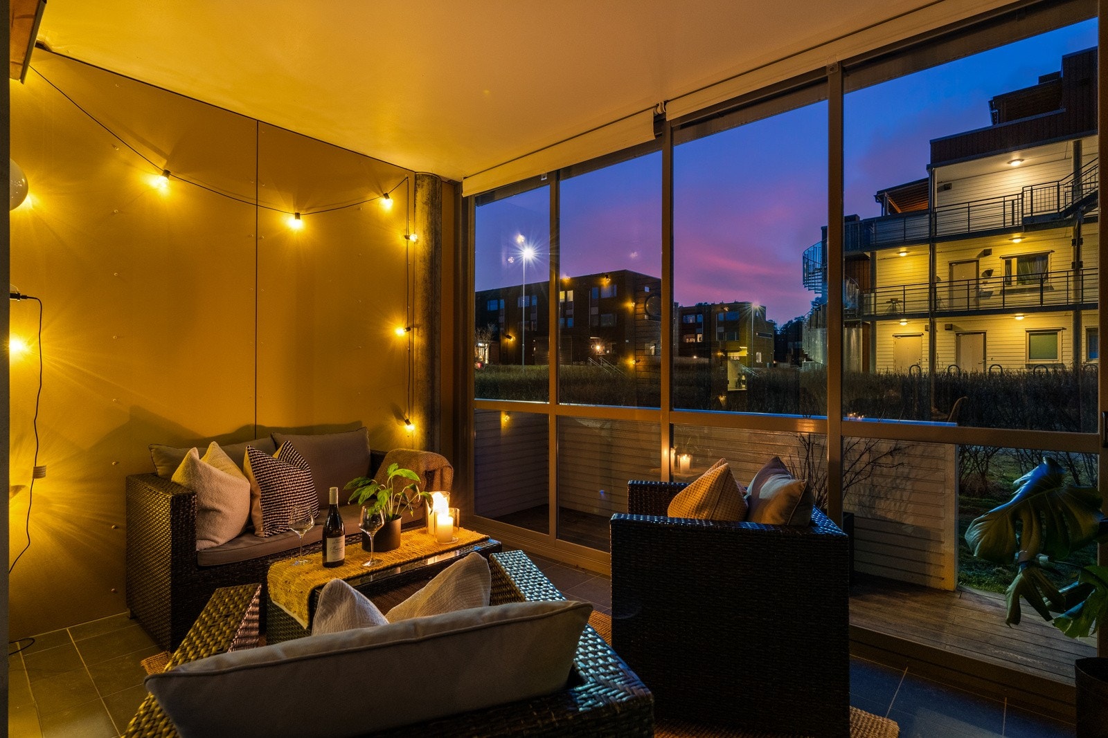 Leiligheten har en nordvestvendt balkong med gode solforhold. Galleribilde